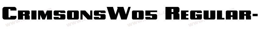 CrimsonsW05 Regular字体转换